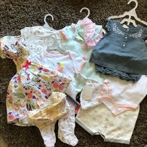6-9m Lot or Bundle of Girls Clothes NWT